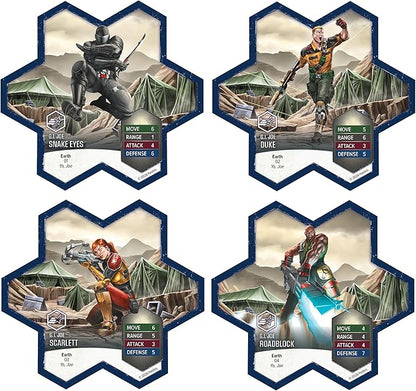Renegade Game Studios G.I. Joe Heroscape Rumble at The Rift Tactical Board Game Battle Box with 8 Miniatures &amp Modular Hex Terrain