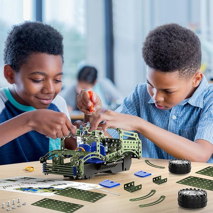 Lucky Doug Building Toys Model Truck Set - STEM Project for Kids Ages 8-12 Assembly Model Car Kits Toys for Kids Boys 8 9 10 11 Years Old