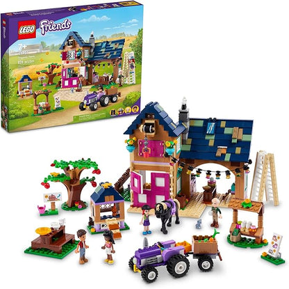 LEGO Friends Organic Farm House Set 41721 with Toy Horse Stable Tractor and Trailer Plus Animal Figures for Kids Girls and Boys Aged 7+