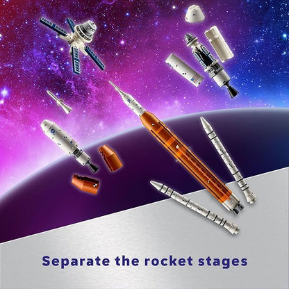 LEGO Icons NASA Artemis Space Launch System - DIY Rocket Model Building Set for Adults Ages 18+ - Gifts for Birthdays - Unique Bedroom Decoration for Space &amp NASA Lovers - 10341