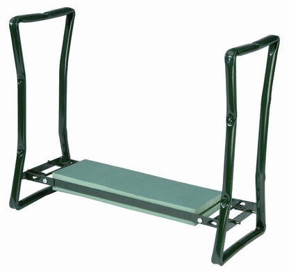 Bosmere N470 Foldable Kneeler and Garden Seat, Gardening Bench Chair with Thick Foam Pad, Metal Frame Holds Up To 250 Pounds