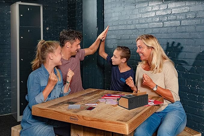 Escape Room The Game Family Edition - with 3 Exciting Time Travel Games | Solve The Mystery Board Game for Family Kids &amp Teens (English Version)