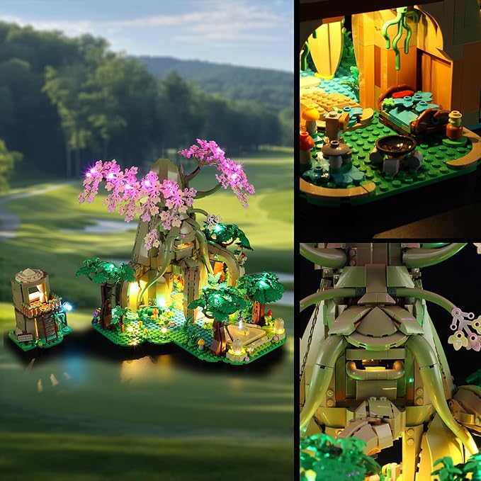 Vaodest LED Light for Lego 77092 Great Deku-Tree 2-in-1 SetDesign and Configuration Compatible with Model 77092(LED Light Only Not Building Block Kit)