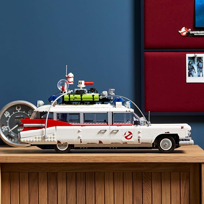 LEGO Icons Ghostbusters ECTO-1 10274 Car Kit Large Set for Adults Gift Idea for Men Women Her Him Collectable Model for Display Nostalgic Home Décor