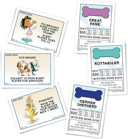 Late for The Sky Dog-Opoly Board Game for Families &amp Dog Lovers Ages 8+ 2-6 Players Classic or One-Hour Play Fun Party Gift with Breed Facts
