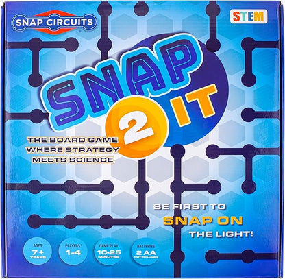 Snap 2 It® Board Game Game of The Year Finalist A Race to Light Up The Game Will You Be First? for Kids and Adults – Promotes Creativity and Problem Solving STEM Toy