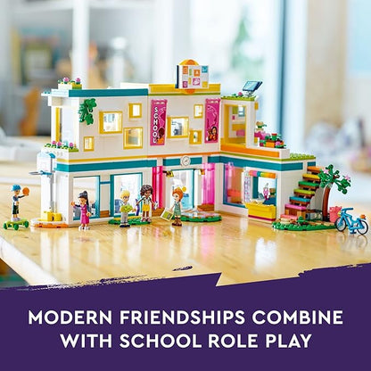 LEGO Friends Heartlake International School 41731 Building Toy with 5 Mini-Dolls and Accessories Pretend Play School Classroom Building Kit Gift for Christmas for Girls Boys and Kids Ages 8 and Up