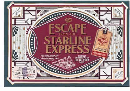 Professor Puzzle: Escape from The Starline Express: 2nd Edition - Escape Room Puzzle Board Game Train Theft Mystery Ages 12+ 2+ Players 90 Min