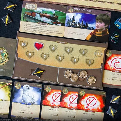 USAOPOLY Harry Potter Hogwarts Battle Cooperative Deck Building Card Game | Official Licensed Merchandise Board Great Gift for Fans Movie artwork For 132 months to 1188 months