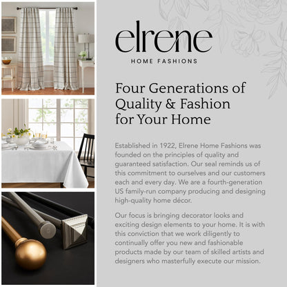 Elrene Home Fashions Laurel Solid Texture Water and Stain Resistant Tablecloth, 70" Round, Sage