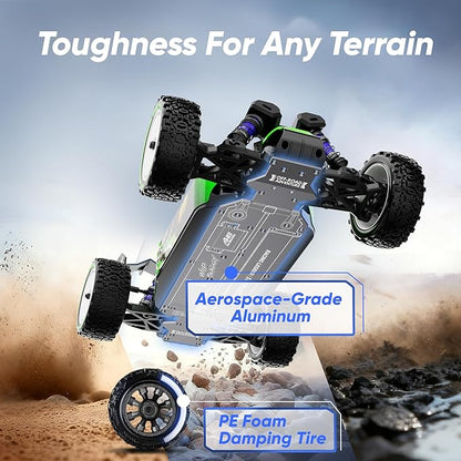 1/12 Brushless RC CarsFast 50mph Off-Road All Terrain Truck4WD RC Buggy with 2.4GHz Remote Control and 3S Batteries25W Fast ChargingRTR 4X4 Electric RC Cars