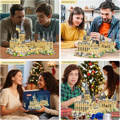 Magic Castle Micro Mini Building Set 2929 Pcs Magic House Model Building Toys STEM Creative Magic World Office and Home Decor Bricks Kits Christmas Birthday Gift for Adults Teens Kids 14+