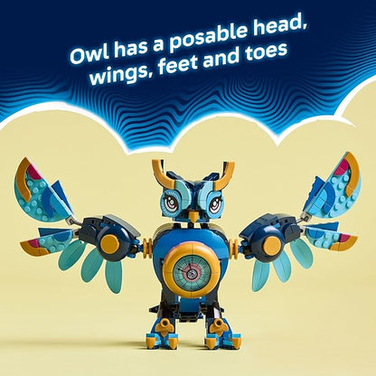 LEGO DREAMZzz Zoey’s Time Owl Building Toy - Pretend Play Set for Girls &amp Boys - Storytelling Toy for Kids Ages 8+ with 2 Construction Modes - Gift Idea for Birthdays &amp Holidays - 71494