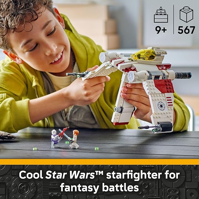 LEGO Star Wars: The Clone Wars V-19 Torrent Starfighter Building Toy - Pretend Play Set for Boys &amp Girls Ages 9+ - Starship Model Kit W/ 3 Minifigures - Gift Idea for Birthdays - 75432