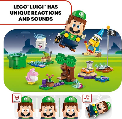LEGO Super Mario Super Mario Adventures with Interactive Luigi Toy - Building Toys for Kids Boys &amp Girls Ages 6+ - Nintendo Birthday Gift Idea with 4 Figures - 71440