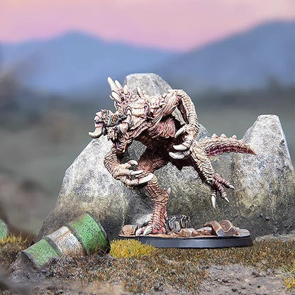 Modiphius Entertainment Ltd Fallout Wasteland Warfare: Enclave-Domesticated Deathclaw - 1 Miniature 32mm Unpainted Figure Captial Wave RPG