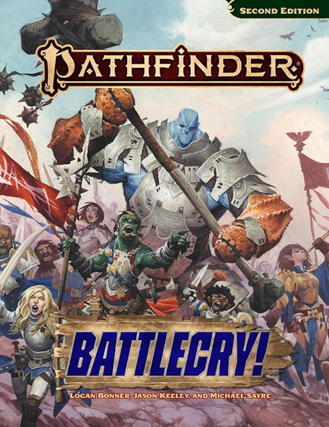 Pathfinder Battlecry! Pocket Edition - Tabletop RPG Rulebook | 6.7 x 8.4 Softcover | War &amp Combat | 2 New Classes | Second Edition Remaster | Ages 16+ | 224 Pages
