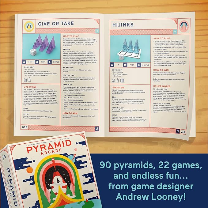 Looney Labs Pyramid Arcade Board Game - Ultimate Game Library
