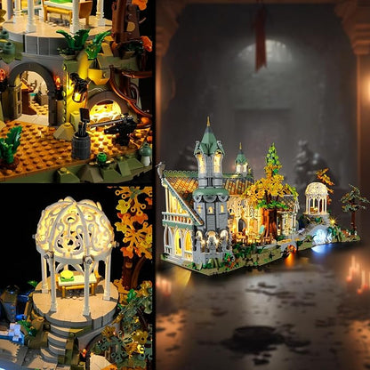 Vaodest Led Light for Lego 10316 The Lord of The Rings: Rivendell Building Blocks ModelDesign and Configuration Compatible with Model 10316(Led Light Only Not Building Block Kit)