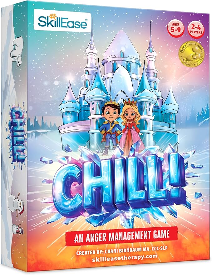 CHILL Anger Management for Kids Ages 5-9 Therapy Games Social Emotional Learning Fun Social Skills Board Game for Therapists &amp Families