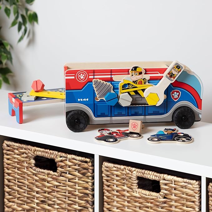 Melissa &amp Doug PAW Patrol Match &amp Build Mission Cruiser - FSC Certified