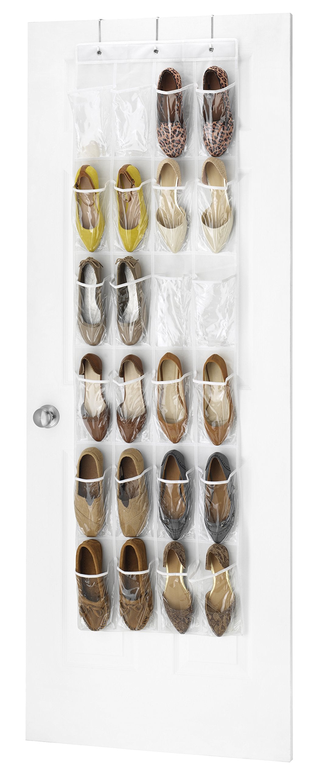 Whitmor 24 Pocket Over the Door Shoe Bag