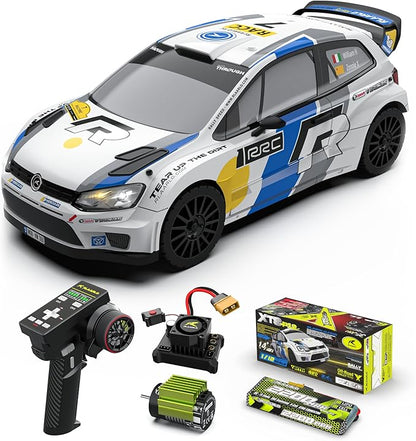 RLAARLO 1/12 Brushelss RC Cars for Adult Top Speed 50+ MPH Rally Car All Terrain RC Truck 4W Off-Road Monster Trucks with Gyro Waterproof Remote Control Car (White)
