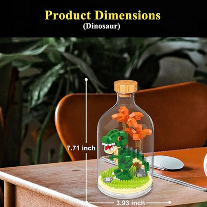 Creative Dinosaur Toy Building SetAdult Mini Animal Friend SetParty Favors Gift for Friends Dinosaur Lover Office Home Decor Building Block KitsNew Year Easter Birthday Gift for Family