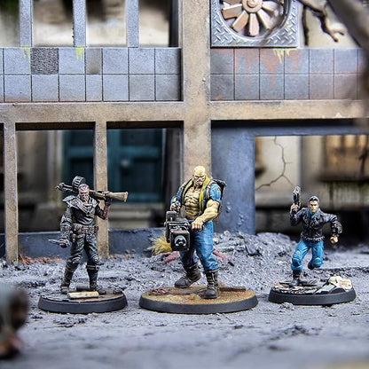 Modiphius Fallout Wasteland Warfare: Survivors: Capital Companions - 3 Miniatures 32mm Unpainted Resin Figures Capital Wave