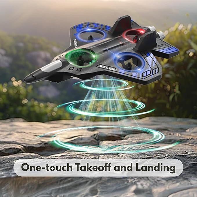 Foam Remote Control Airplanes RC Planes for Kids Adults RC Airplane Fighter Jet with Light 360° Flip Fighter Jet Toys Stunt Roll Airplane Toy Gifts for Boys Ages 8-16