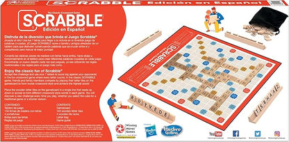 Winning Moves Scrabble Edicion En Espanol/Spanish Scrabble Games USA World's Most Famous Word Game Designed for The Spanish Language for 2-4 Players Ages 8+