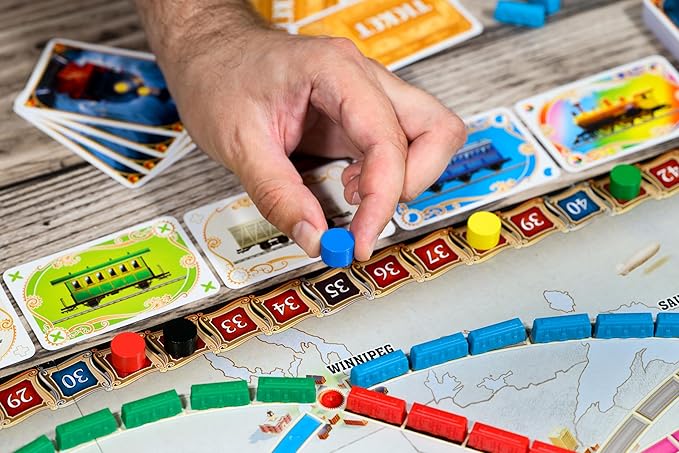 Asmodee Ticket to Ride Board Game (2025 Refresh) - A Cross-Country Train Adventure for Friends and Family Strategy Game for Kids &amp Adults Ages 8+ 2-5 Players 30-60 Minute Playtime