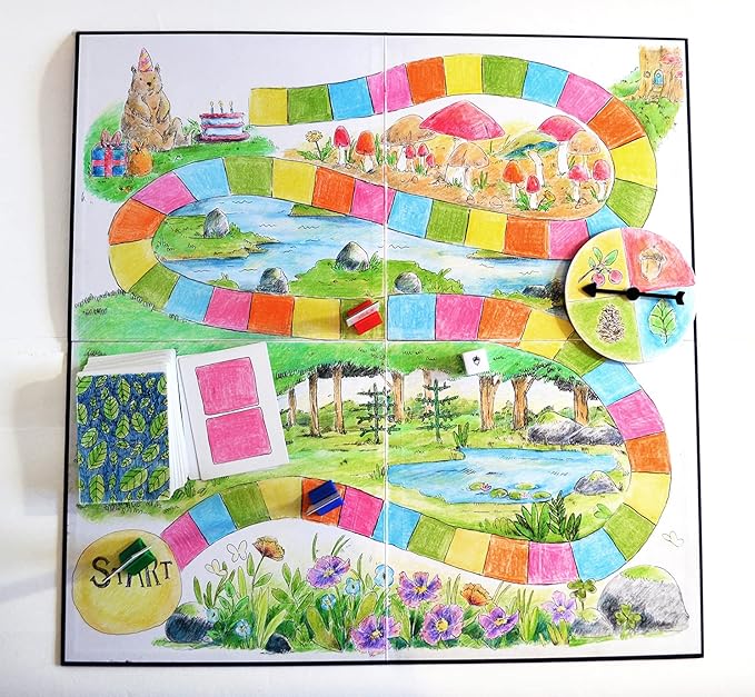 Create Your Own Board Game Set – DIY Kit with Blank Game Board Game Pieces Blank Cards Dice Spinner Rulebook Sand Timer – Build Your Own Game Kit - Deluxe Edition