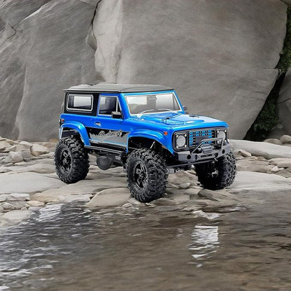 HOBBYPLUS CR-18P V3 Brushless Rushmore in Metallic Cyan - 1/18 Scale RC Truck Crawler with Off-Road RC Trucks Features Portal Axles &amp Metal Gears - Ready-to-Run (1810416-V3)