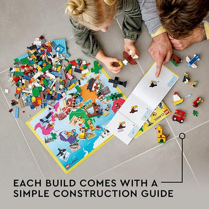 LEGO Classic Around The World 11015 Building Toy Set for Preschool Kids Boys and Girls Ages 4+ (950 Pieces)