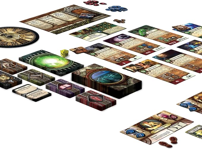 Elder Sign Board Game - Supernatural Intrigue Cooperative Dice Adventure! Horror Mystery Game Ages 14+ 1-8 Players 1-2 Hour Playtime Made by Fantasy Flight Games