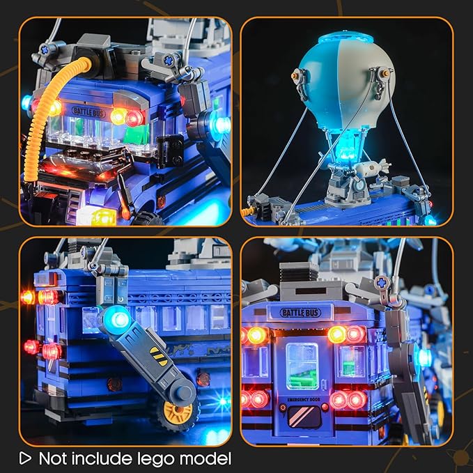 LIGHTAILING Light for Lego-77073 Battle Bus - Led Lighting Kit Compatible with Lego Building Blocks Model - NOT Included The Model Set