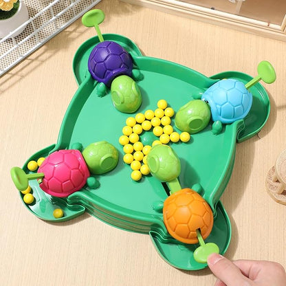 Turtle Board Game: Hungry Board Game for Kids - Table Bean Chessboard Pre-School Early Educational Toys for 4-2 Players Ages 2+