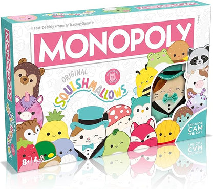 Monopoly: Collector’s Edition Featuring Cam The Cat Plush Buy Sell Trade Spaces Collectible Classic Monopoly Game Officially-Licensed for 6 Players