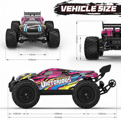 1:16 4WD Brushless rc Cars 70+KM/H(Peak) High Speed Remote Car RC Trucks 4X4 Offroad with 3000mAh Batteries Boys RC Truggy Toys are Easter and Birthday Gifts for Youth Aged 14+