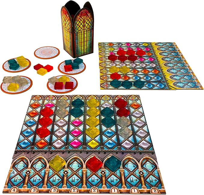 Asmodee Azul Stained Glass of Sintra Board Game EXPANSION - Craft Colorful Window Panes Tile-Placement Strategy Game for Kids &amp Adults Ages 8+ 2-4 Players 30-45 Minute Playtime