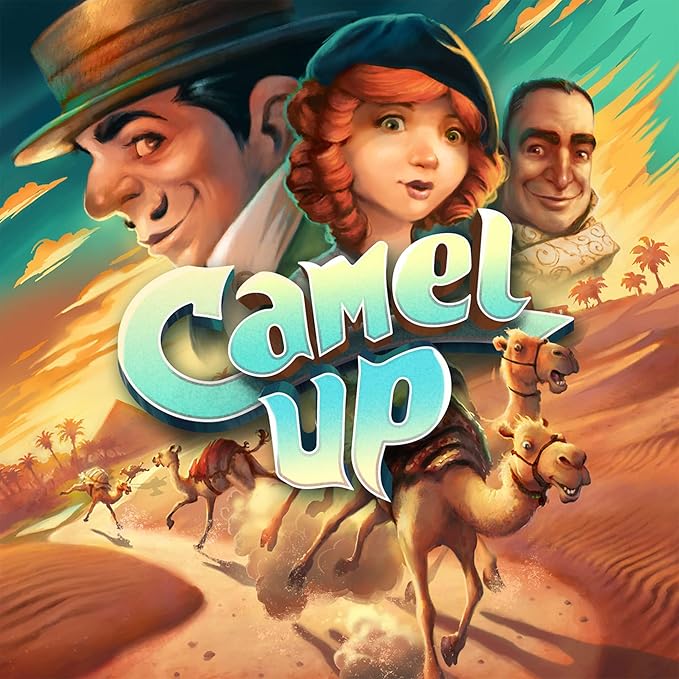 Camel Up (Second Edition) - Exciting Camel-Racing Betting Strategy Game! Fun Family Game for Kids &amp Adults Ages 8+ 3-8 Players 30-45 Minute Playtime Made by Eggertspiele