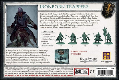 CMON A Song of Ice and Fire Tabletop Miniatures Ironborn Trappers Unit Box - Deadly Ambush Masters Strategy Game for Adults Ages 14+ 2+ Players 45-60 Minute Playtime Made by CMON
