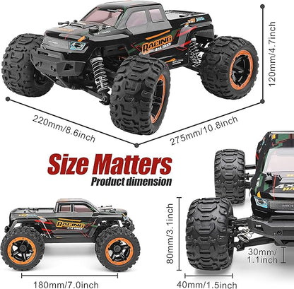 HAIBOXING Remote Control Car 16889 1:16 Scale 2.4Ghz RC Cars 4x4 Off Road Trucks Waterproof RTR RC Monster Truck 36KM/H Toys for Kids and Adults with 2 Batteries 35+ mins Play