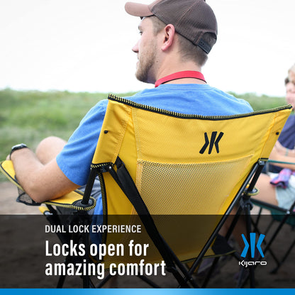 Kijaro XXL Dual Lock Portable Camping and Sports Chair , Hanami Pink