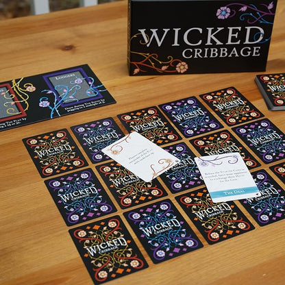 Wicked Cribbage | A Playful Twist On A Classic Game | 30-45 Minute Playtime | Ages 8+ | Quick Easy to Learn