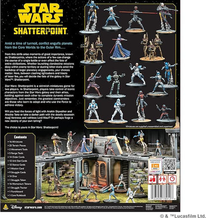 Asmodee Star Wars Shatterpoint Core Set - Unleash The Force in a Galaxy-Wide Adventure Tabletop Miniatures Strategy Game for Kids and Adults Ages 14+ 2 Players 90 Min Playtime
