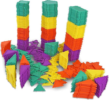 3D Building Set for Learning Math Includes Many Online Activities Jumbo Size 512-pc Made in USA