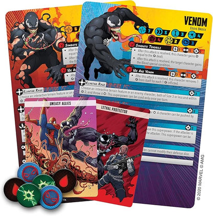 Marvel: Crisis Protocol Venom CHARACTER PACK - Embrace the Power of the Symbiote! Tabletop Superhero Game Ages 14+ 2 Players 90 Minute Playtime Made by Atomic Mass Games