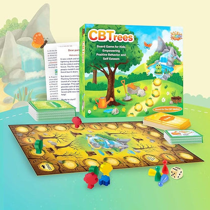 CBTrees Therapy Game for Kids Therapy Counseling Game Teaching About Ecology and Nature Social Skills Therapy Games for Counselors Mental Health Games Suitable for Autism ADHD and More